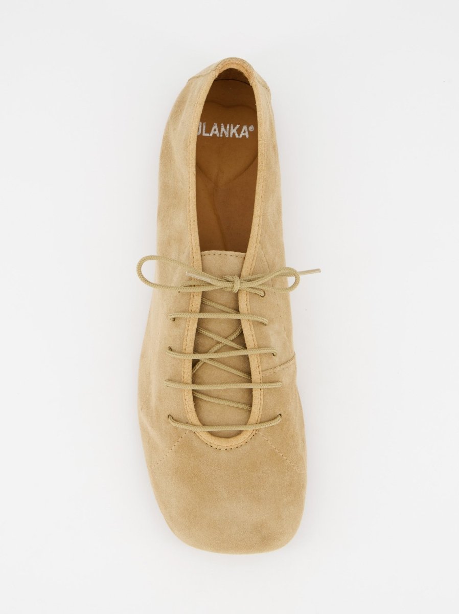 BEIGE SUEDE SHOES - TRUSS