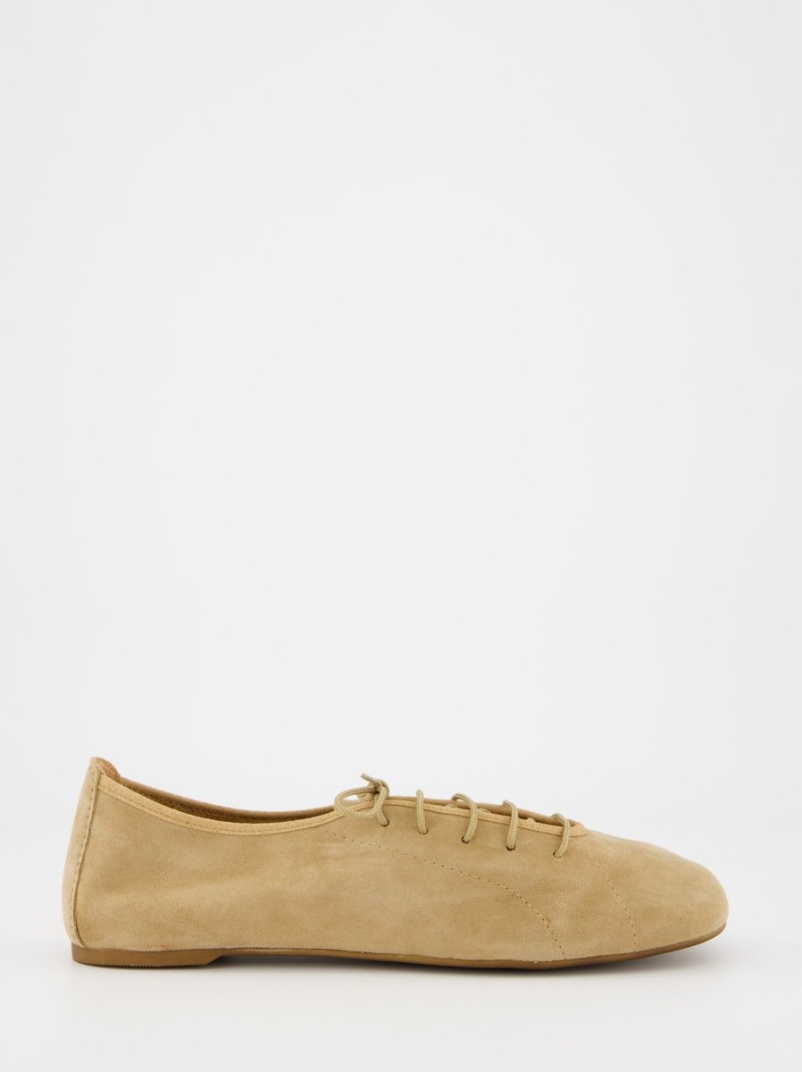 BEIGE SUEDE SHOES - TRUSS