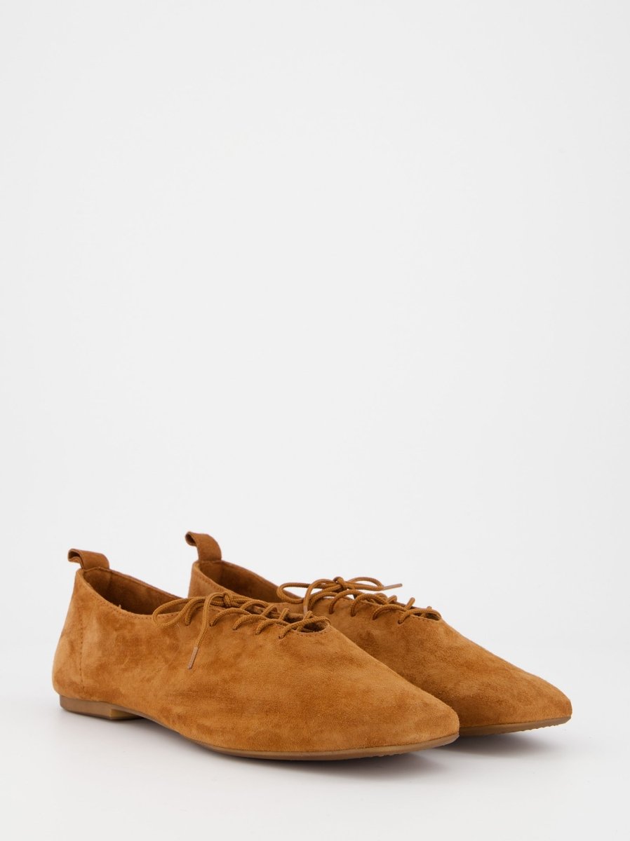 BROWN LEATHER SHOES - TIRIG
