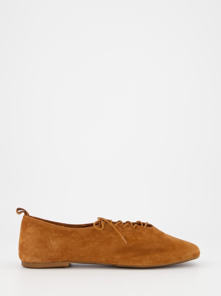 BROWN LEATHER SHOES - TIRIG