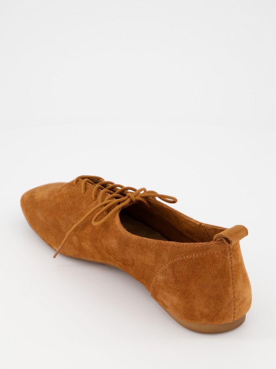 BROWN LEATHER SHOES - TIRIG