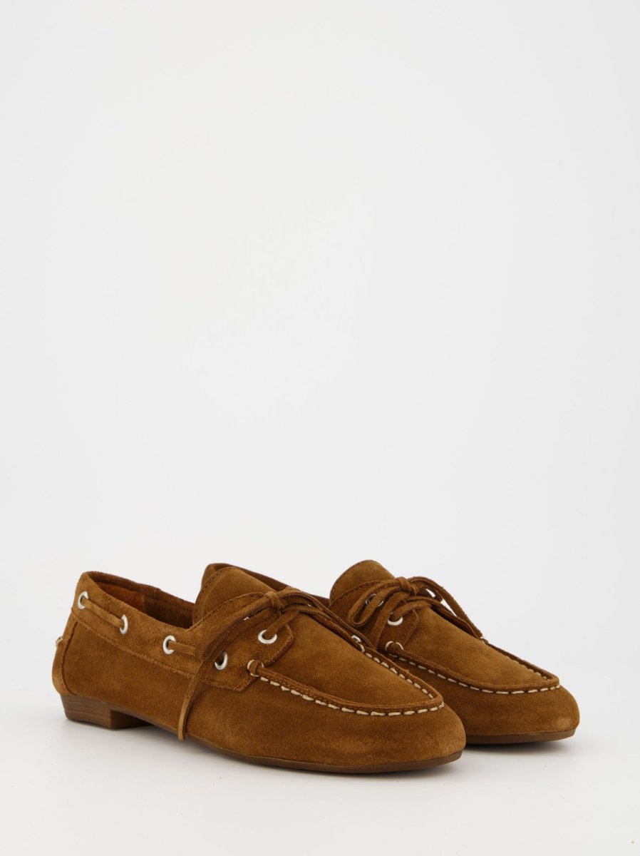 BROWN SUEDE BOAT SHOES - MERTH