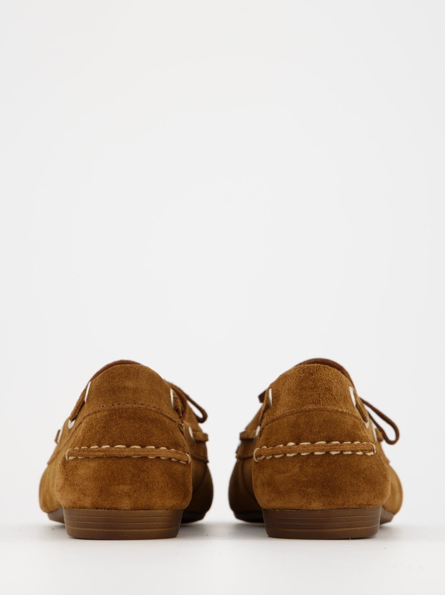 BROWN SUEDE BOAT SHOES - MERTH