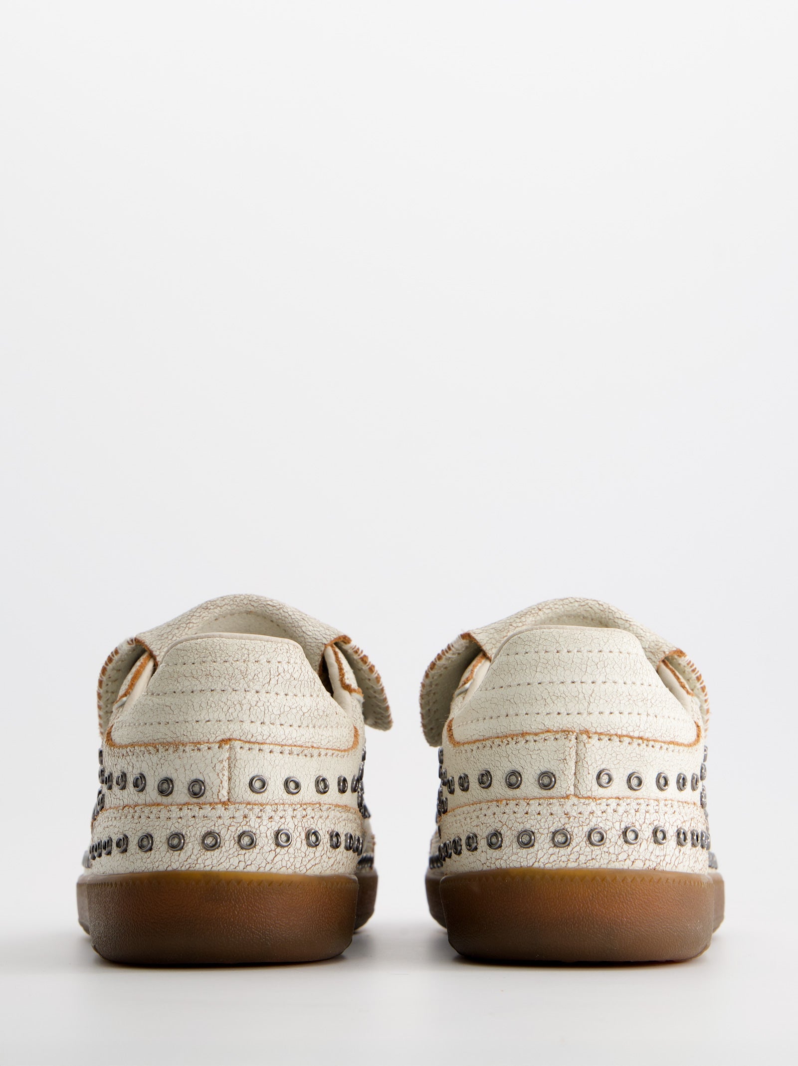 WHITE STUDDED SNEAKERS - CHILE