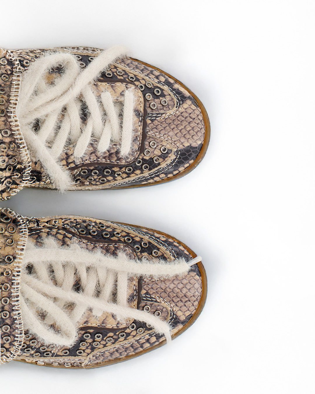 ANIMAL PRINT SNEAKERS WITH METALLIC EYELETS - CHILE