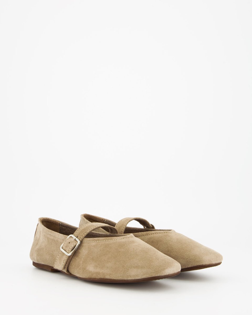 STILL - BEIGE SUEDE FLATS