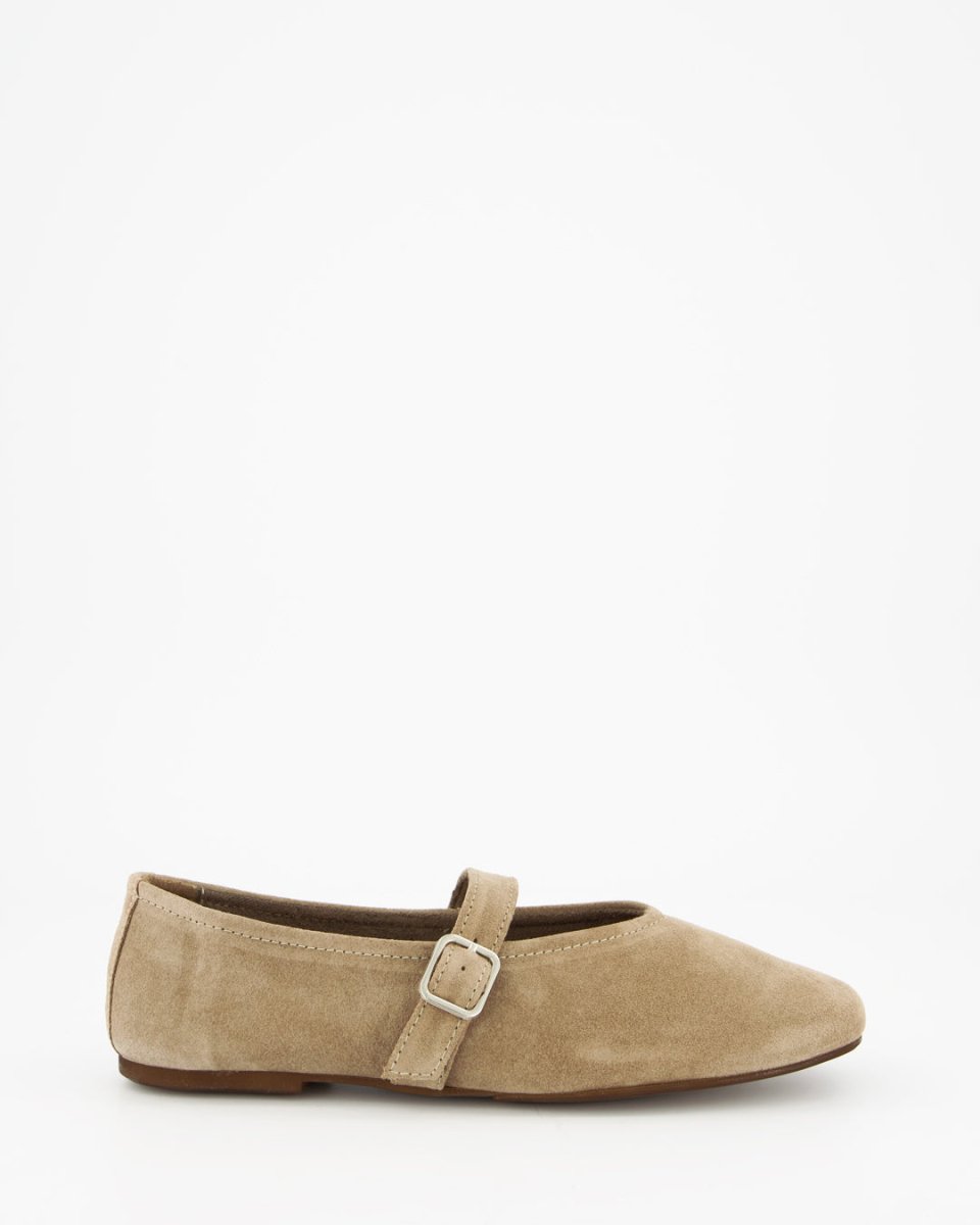 STILL - BEIGE SUEDE FLATS