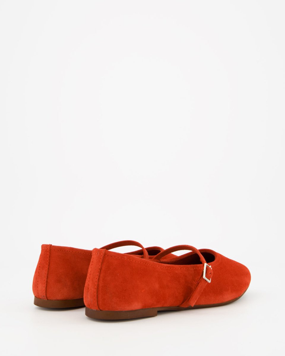 LINE - ORANGE SUEDE FLATS
