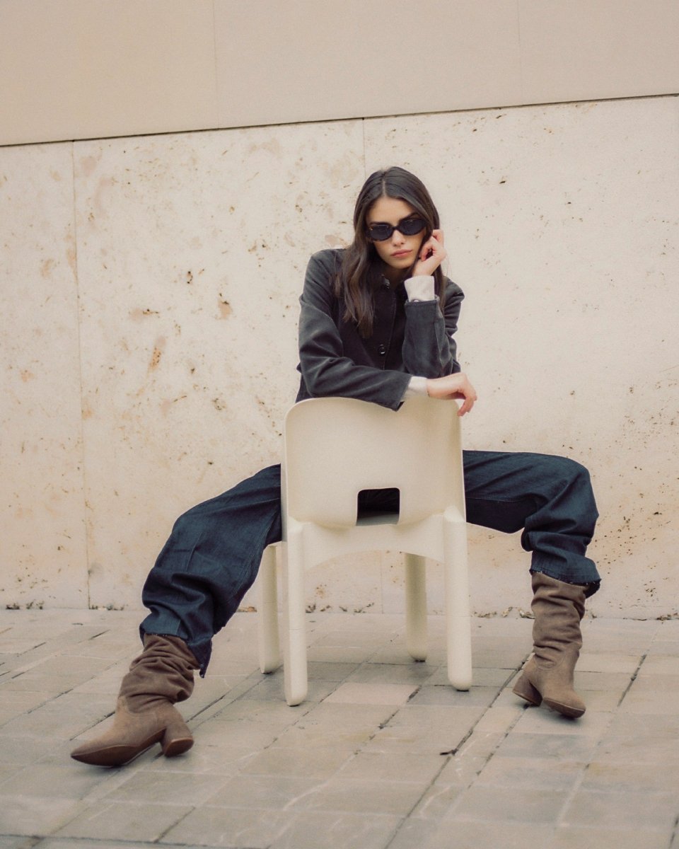 SINDY - BROWN SUEDE BOOTS