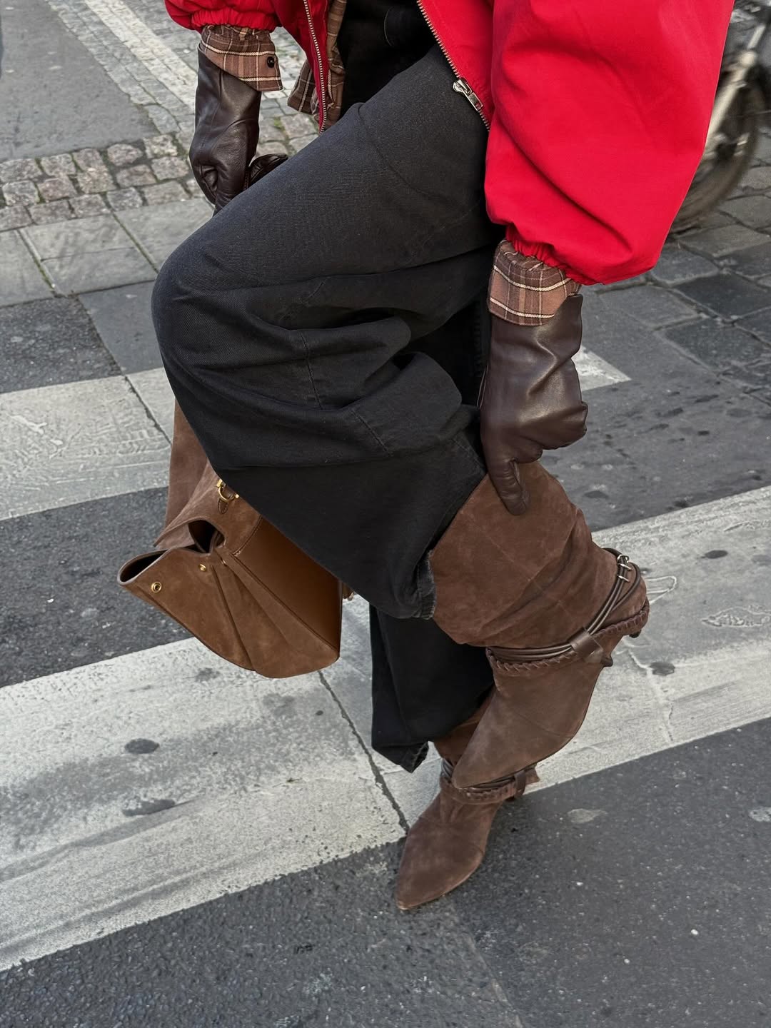 BROWN LEATHER ANKLE BOOTS - IRVING