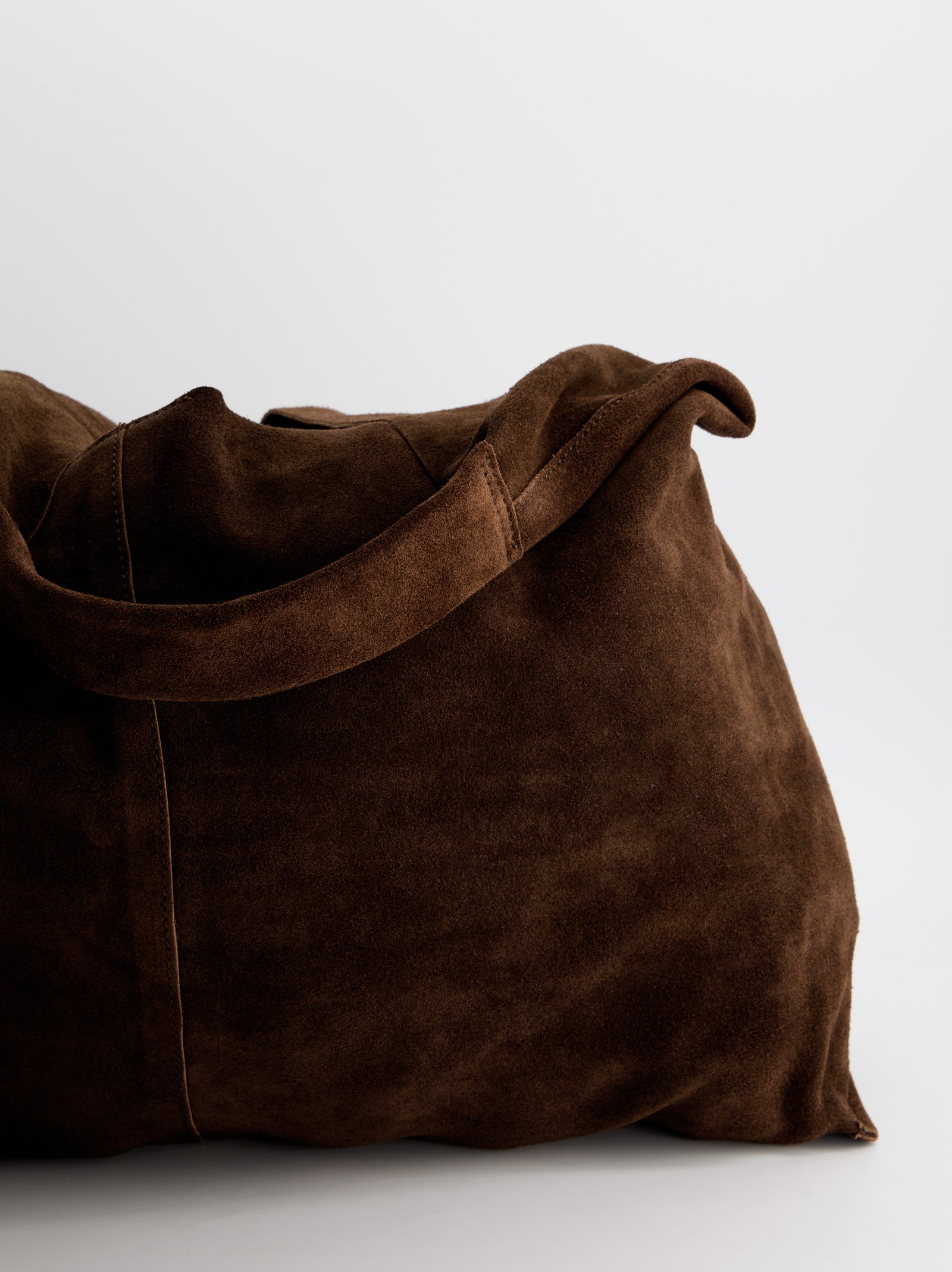 BROWN LEATHER BAG - FEDE MAXI