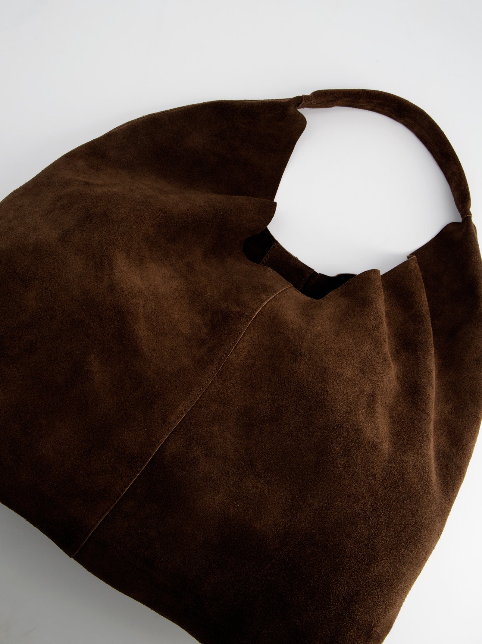 BROWN LEATHER BAG - FEDE MAXI
