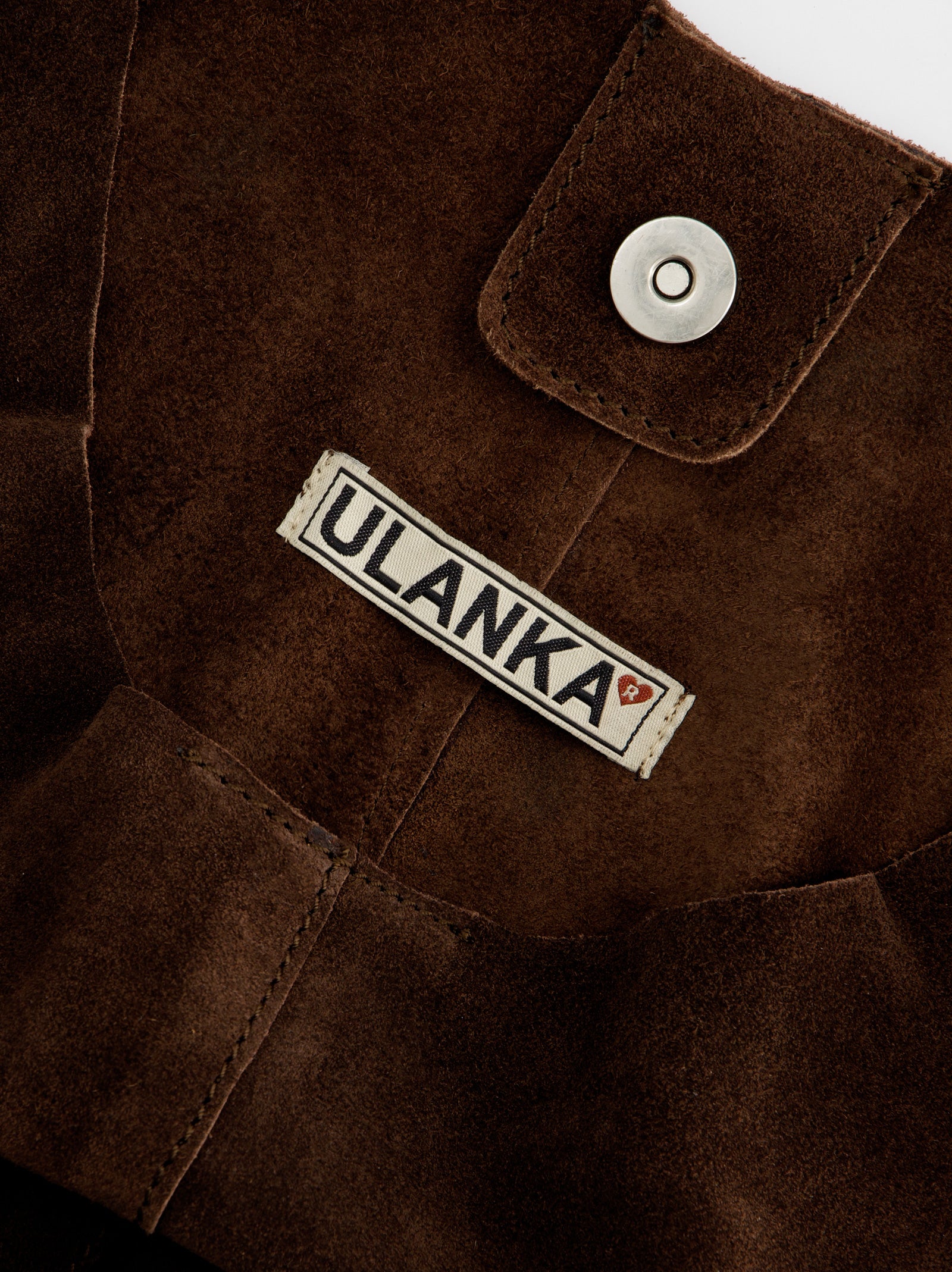 BROWN LEATHER BAG - FEDE MAXI