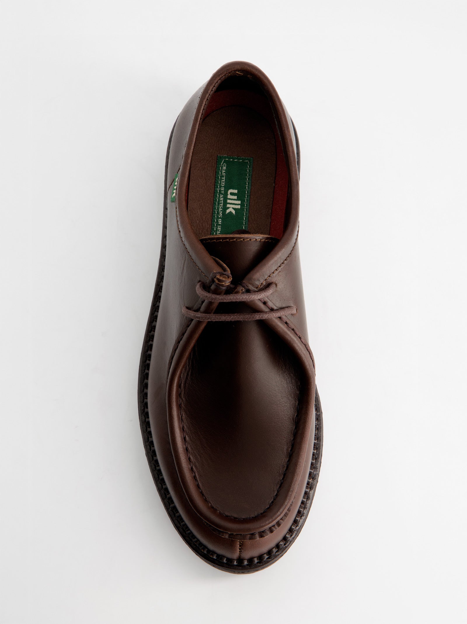 BROWN LEATHER BOAT SHOES - MOLLY