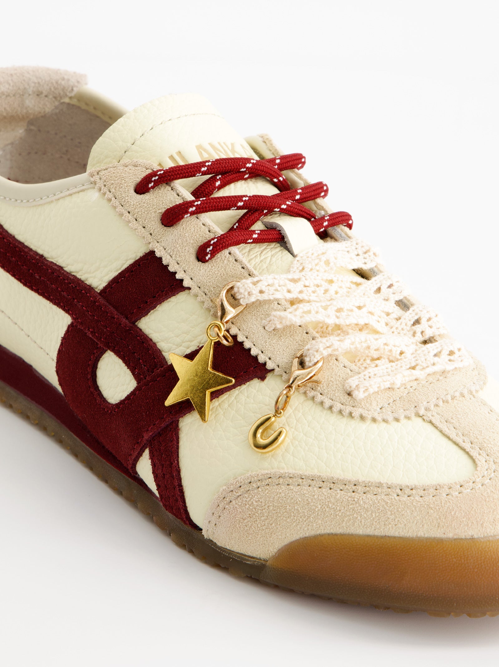 WHITE LEATHER SNEAKERS - ONIX