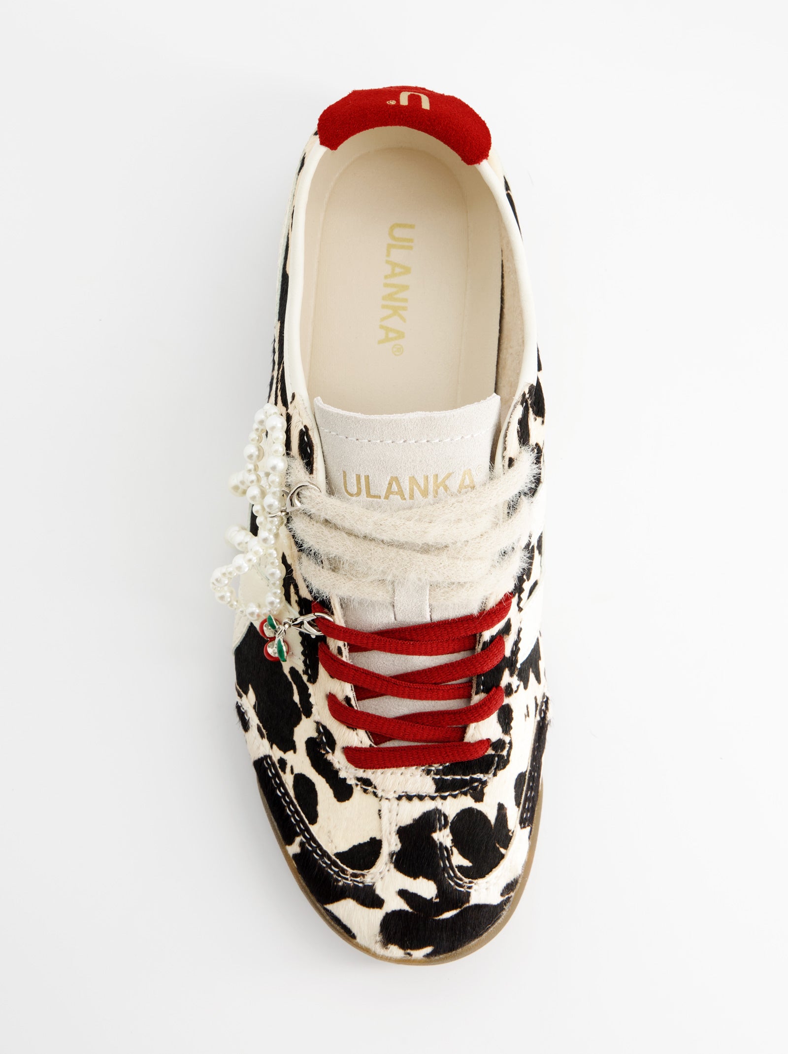 ANIMAL PRINT LEATHER SNEAKERS - ONIX