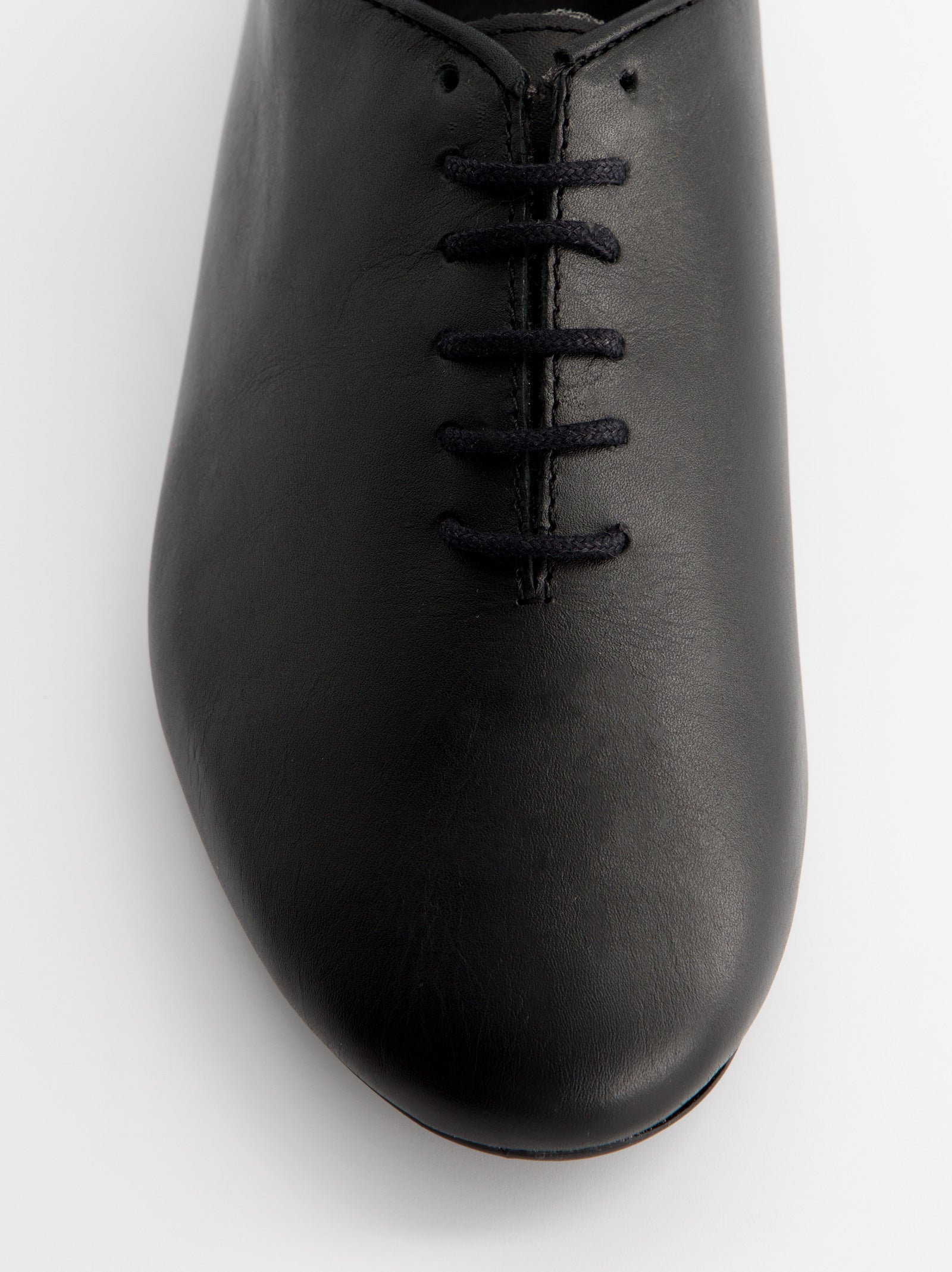 BLACK LEATHER SHOES - BLUNCHI