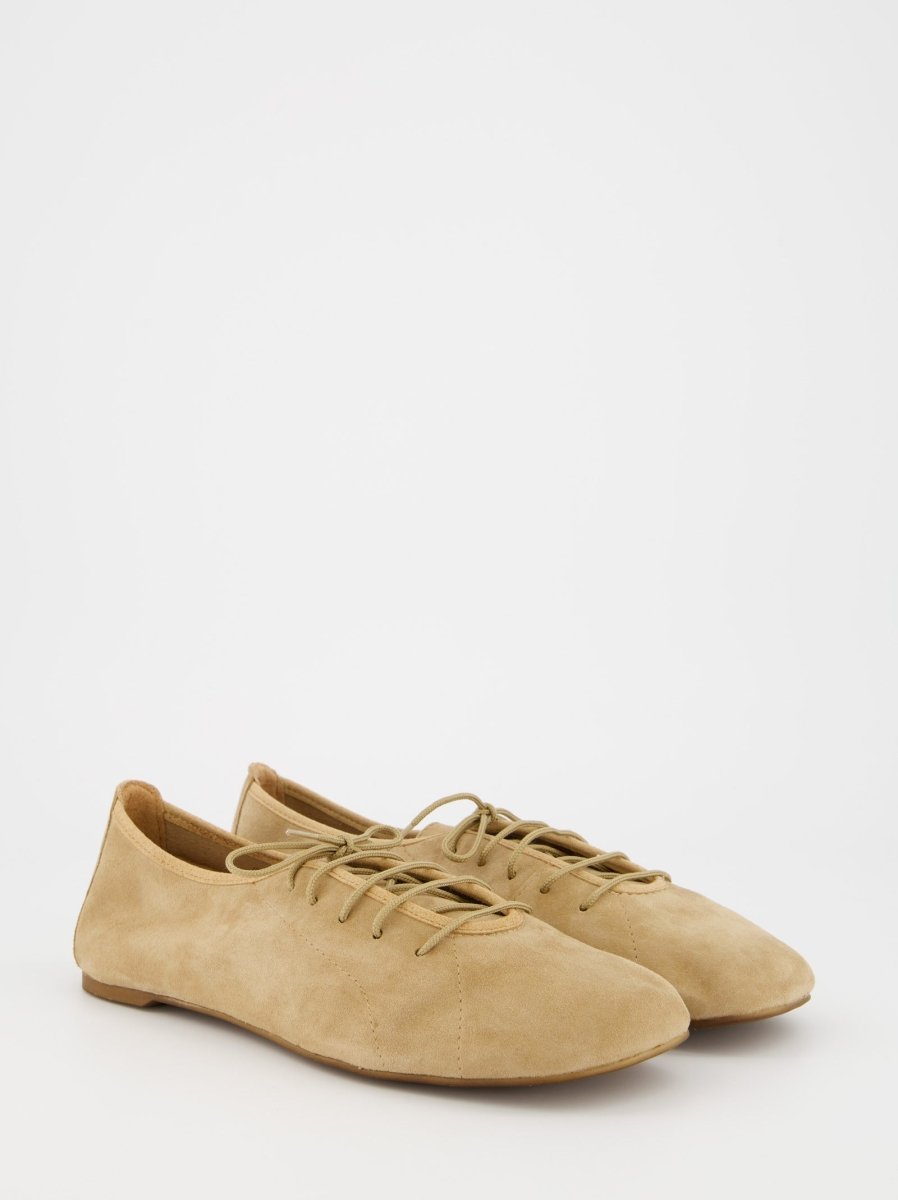 BEIGE SUEDE SHOES - TRUSS