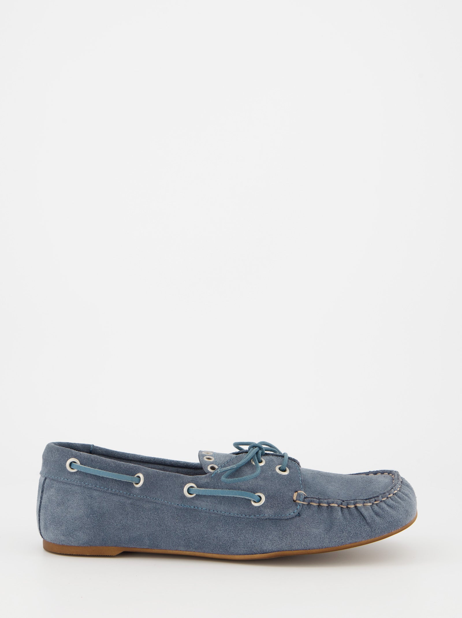 BLUE SUEDE BOAT SHOES - MARNO