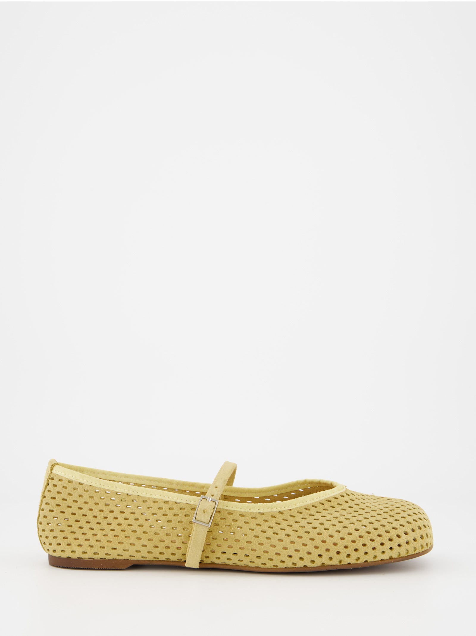 YELLOW LEATHER FLATS - MUNI