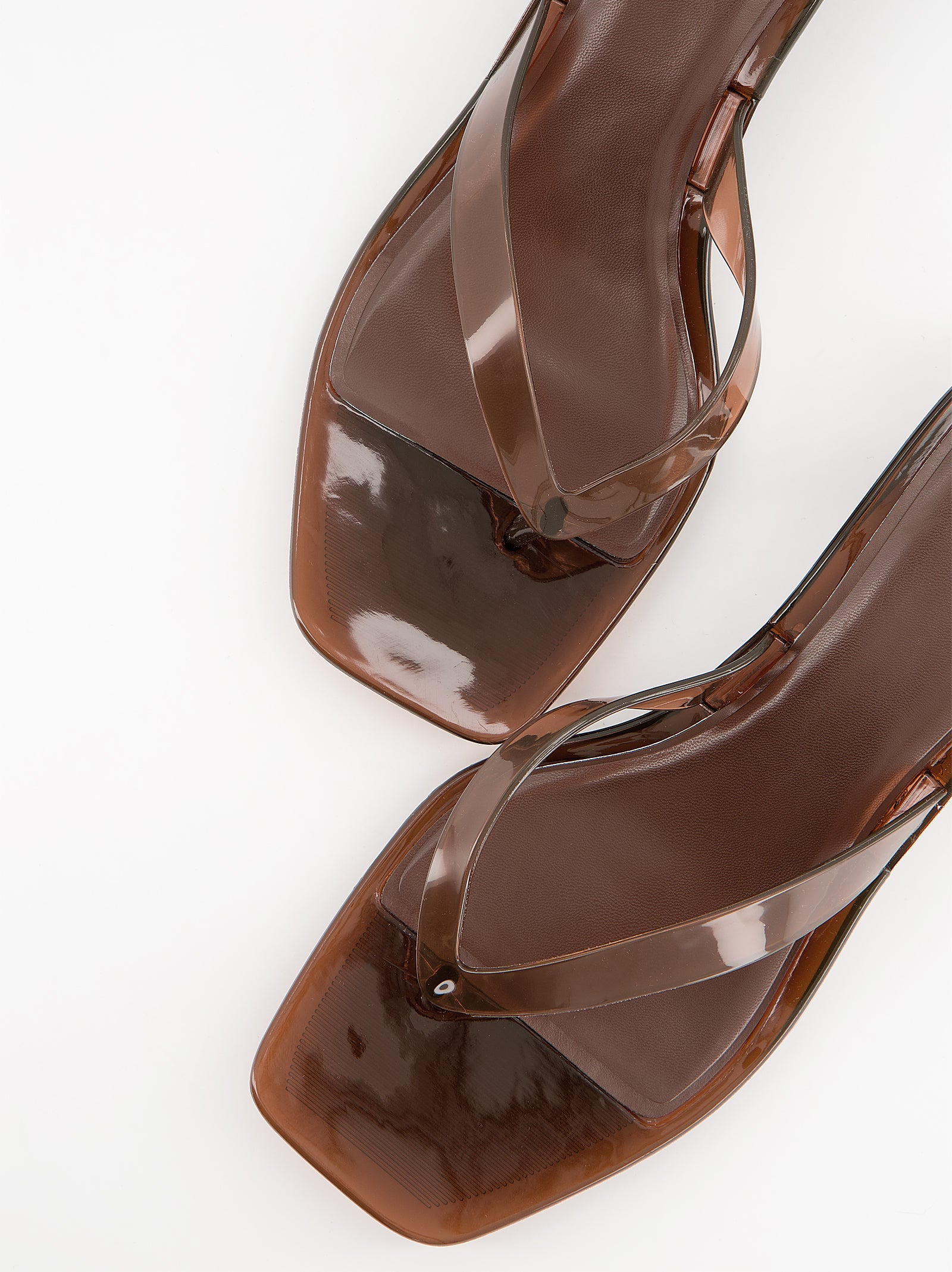 BROWN JELLY SANDALS - CORE