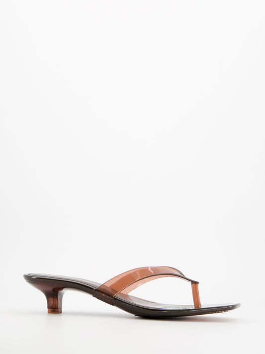BROWN JELLY SANDALS - CORE