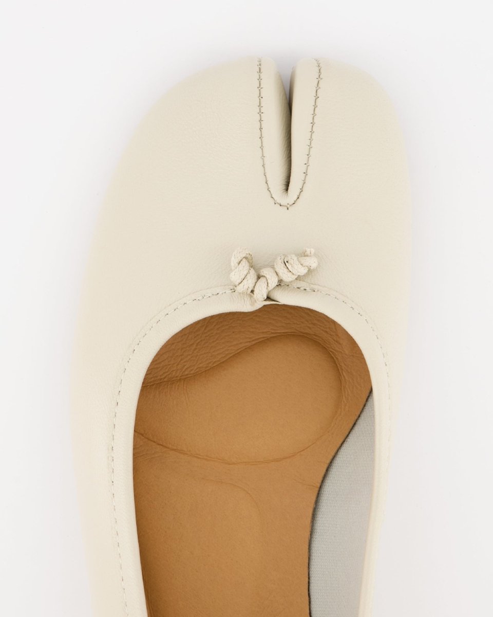 ICE LEATHER TABI FLATS - KARVA