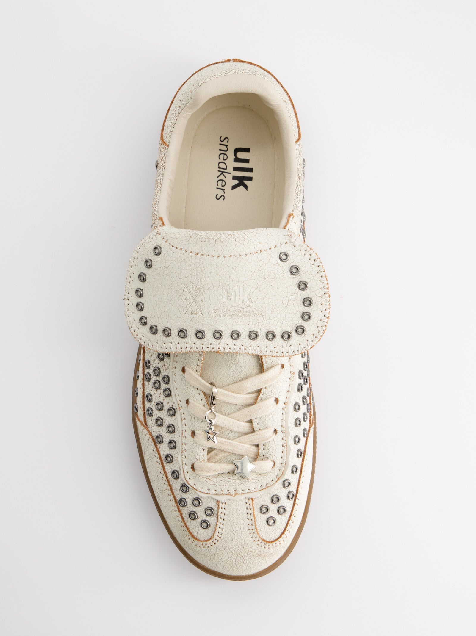 WHITE STUDDED SNEAKERS - CHILE