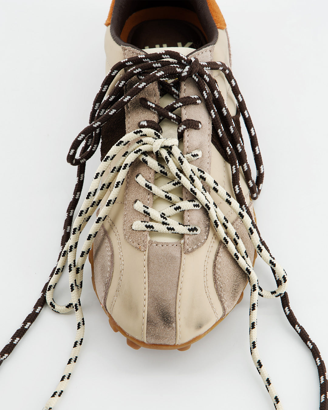 RETRO COMBINATION SNEAKER WITH DOUBLE LACES - BINGO