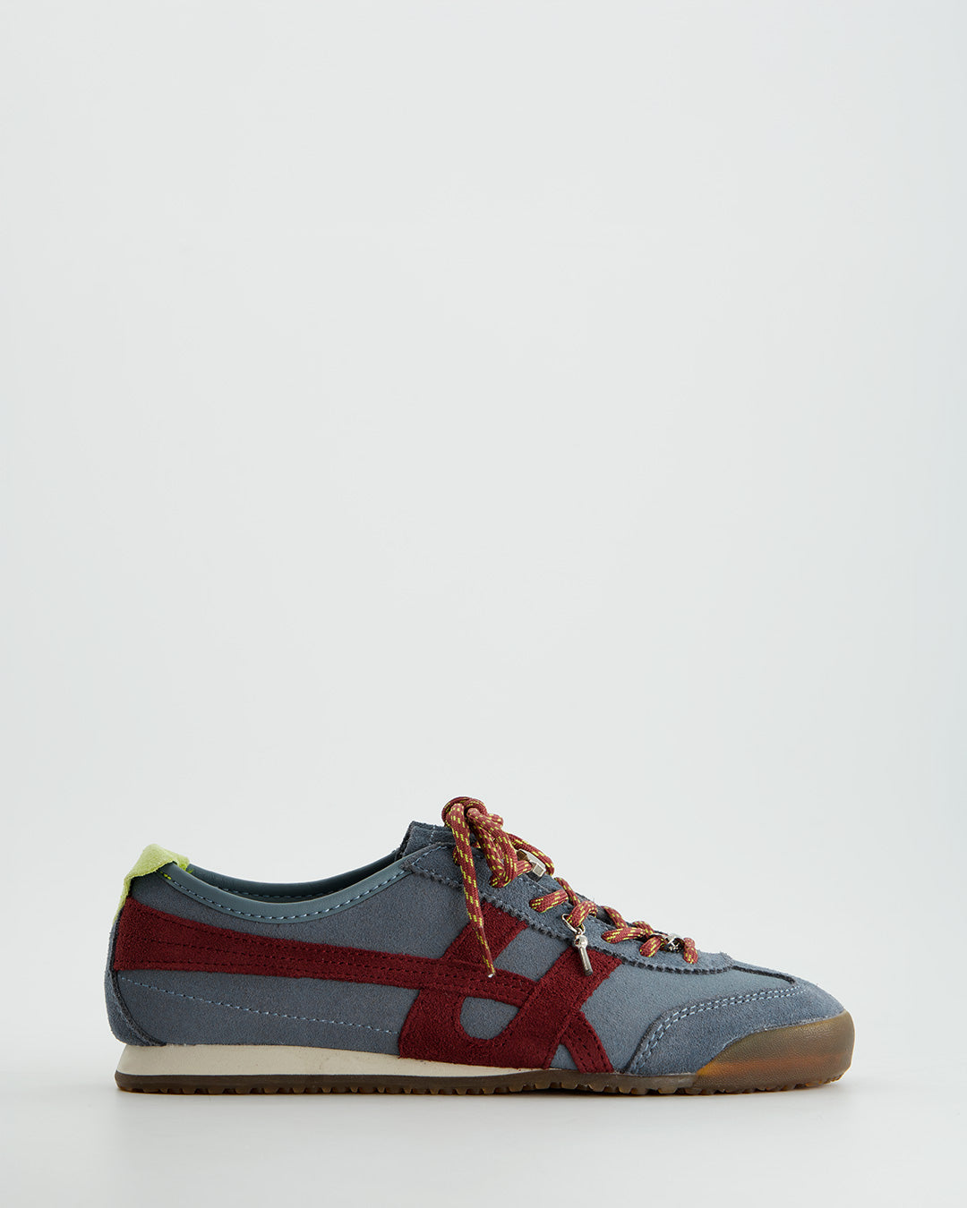BLUE LEATHER SNEAKERS - ONIX