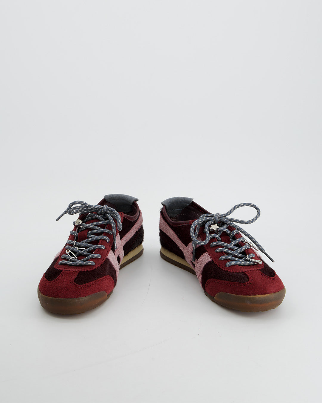 BURGUNDY LEATHER SNEAKERS - ONIX