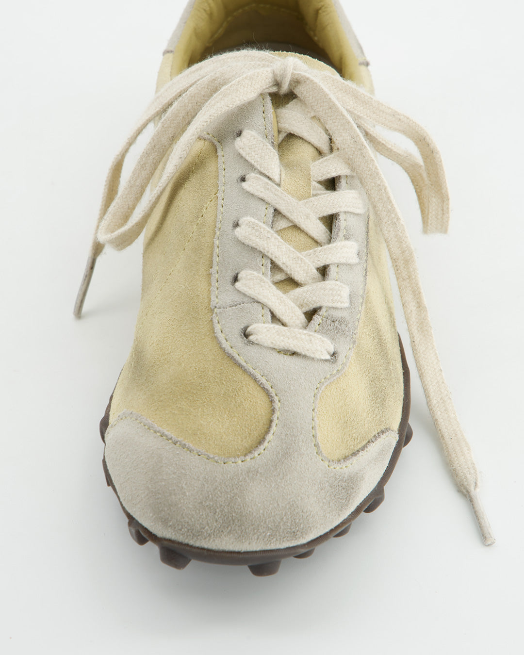 YELLOW LEATHER SNEAKER - TAWA
