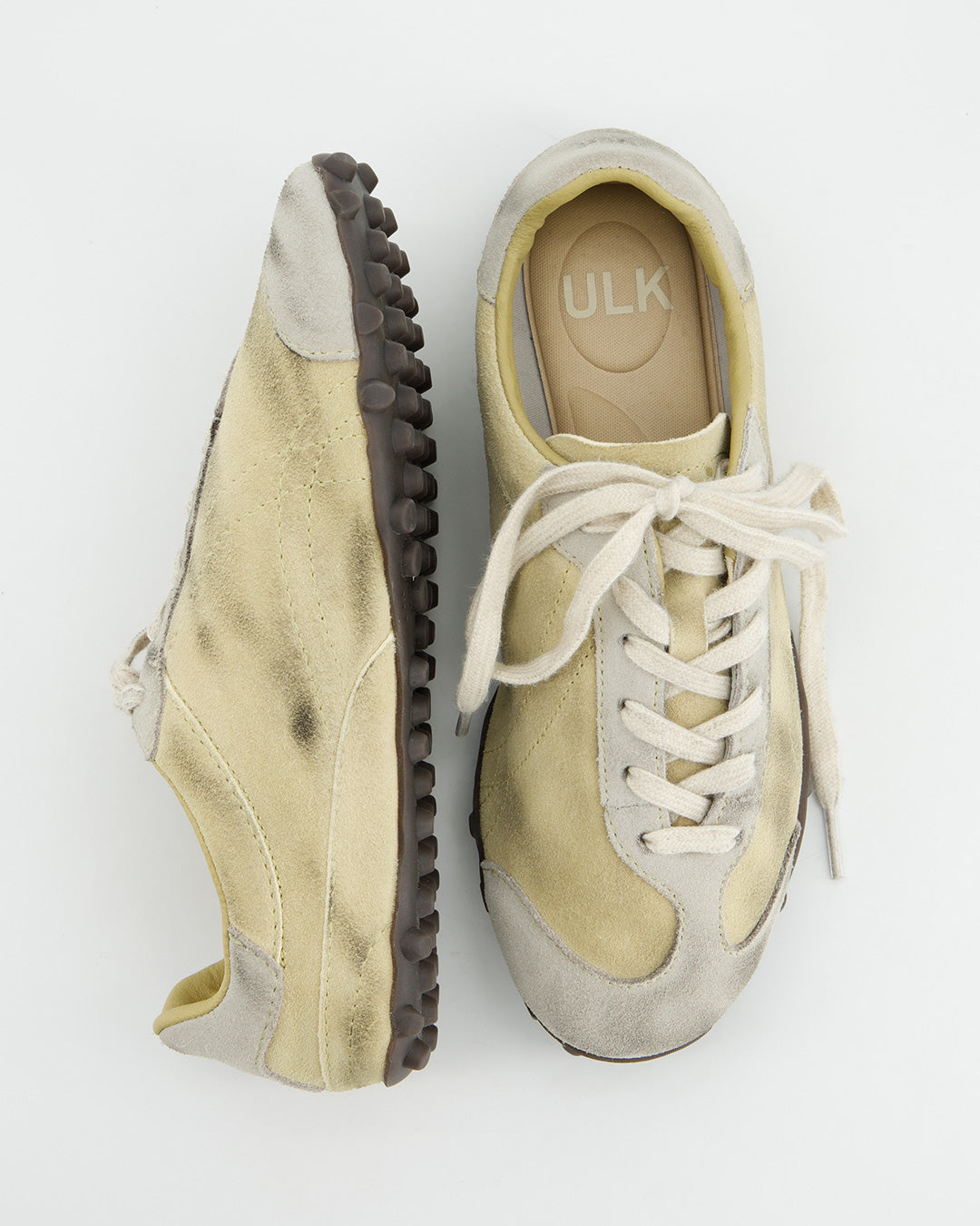 YELLOW LEATHER SNEAKER - TAWA