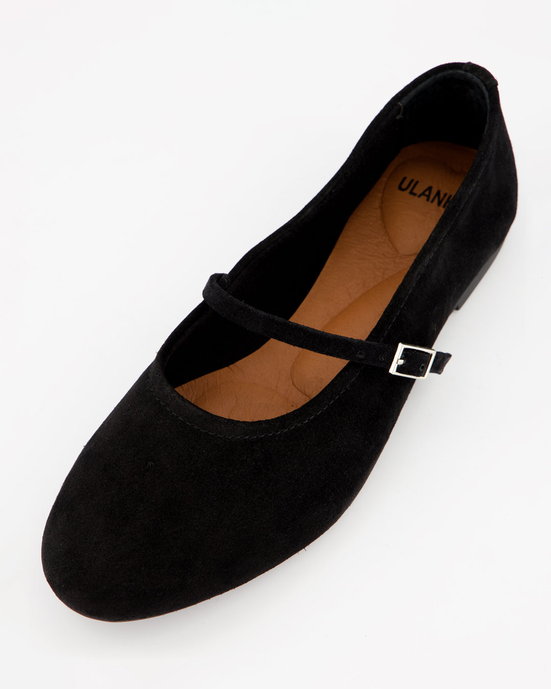 LINE - BLACK SUEDE FLATS