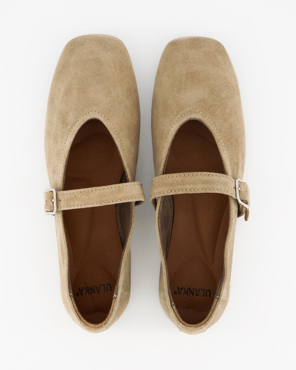 STILL - BEIGE SUEDE FLATS