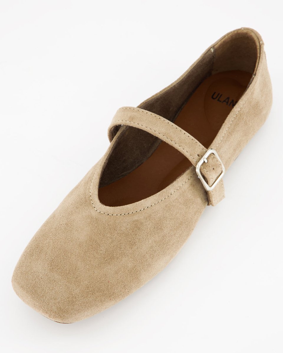 STILL - BEIGE SUEDE FLATS