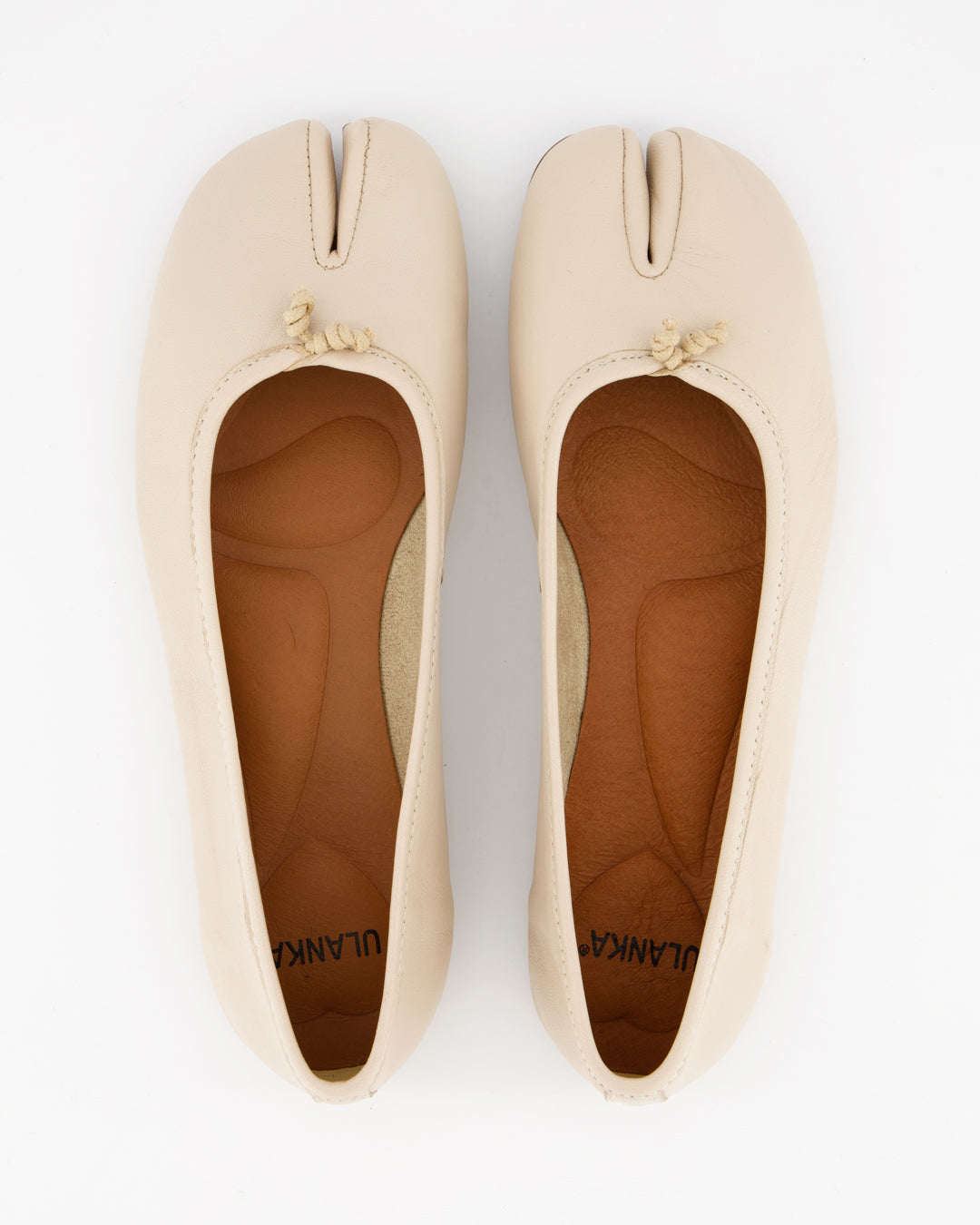 ICE LEATHER TABI FLATS - KARVA