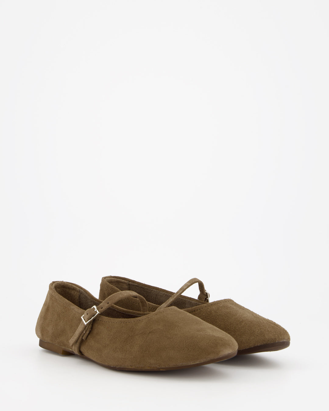 LINE - BROWN SUEDE FLATS