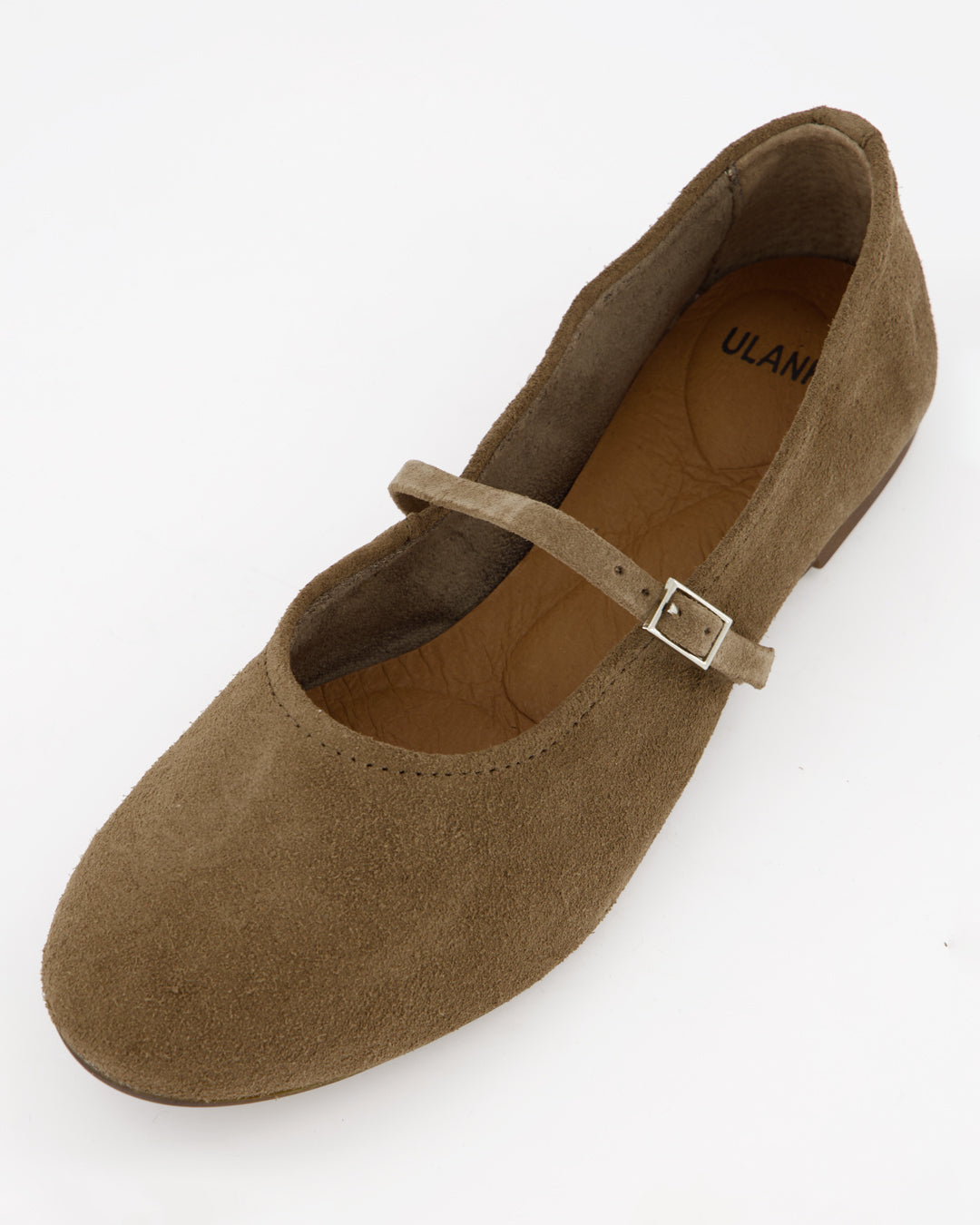 LINE - BROWN SUEDE FLATS