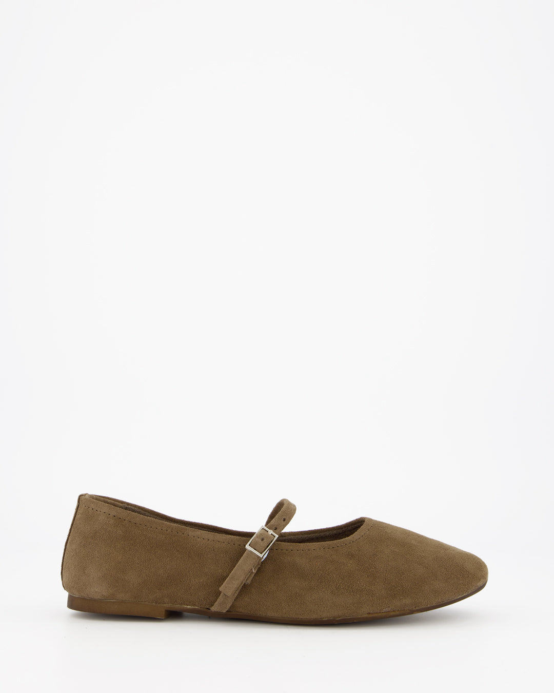 LINE - BROWN SUEDE FLATS