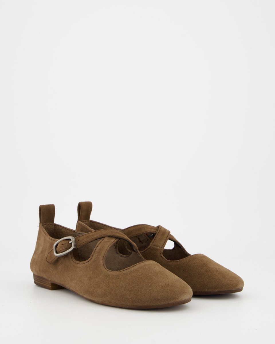 BLOSS - BROWN SUEDE FLATS