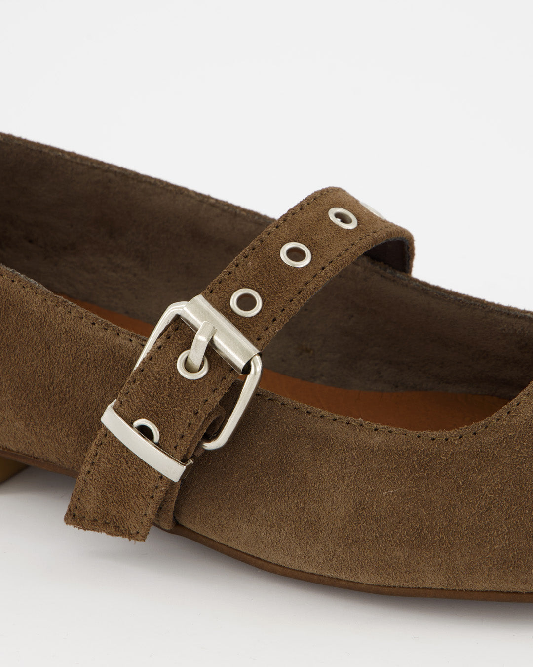 TACHIN - BROWN SUEDE FLATS