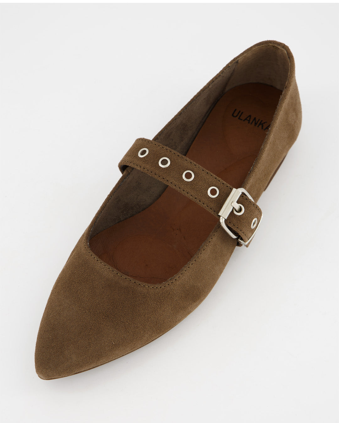 TACHIN - BROWN SUEDE FLATS