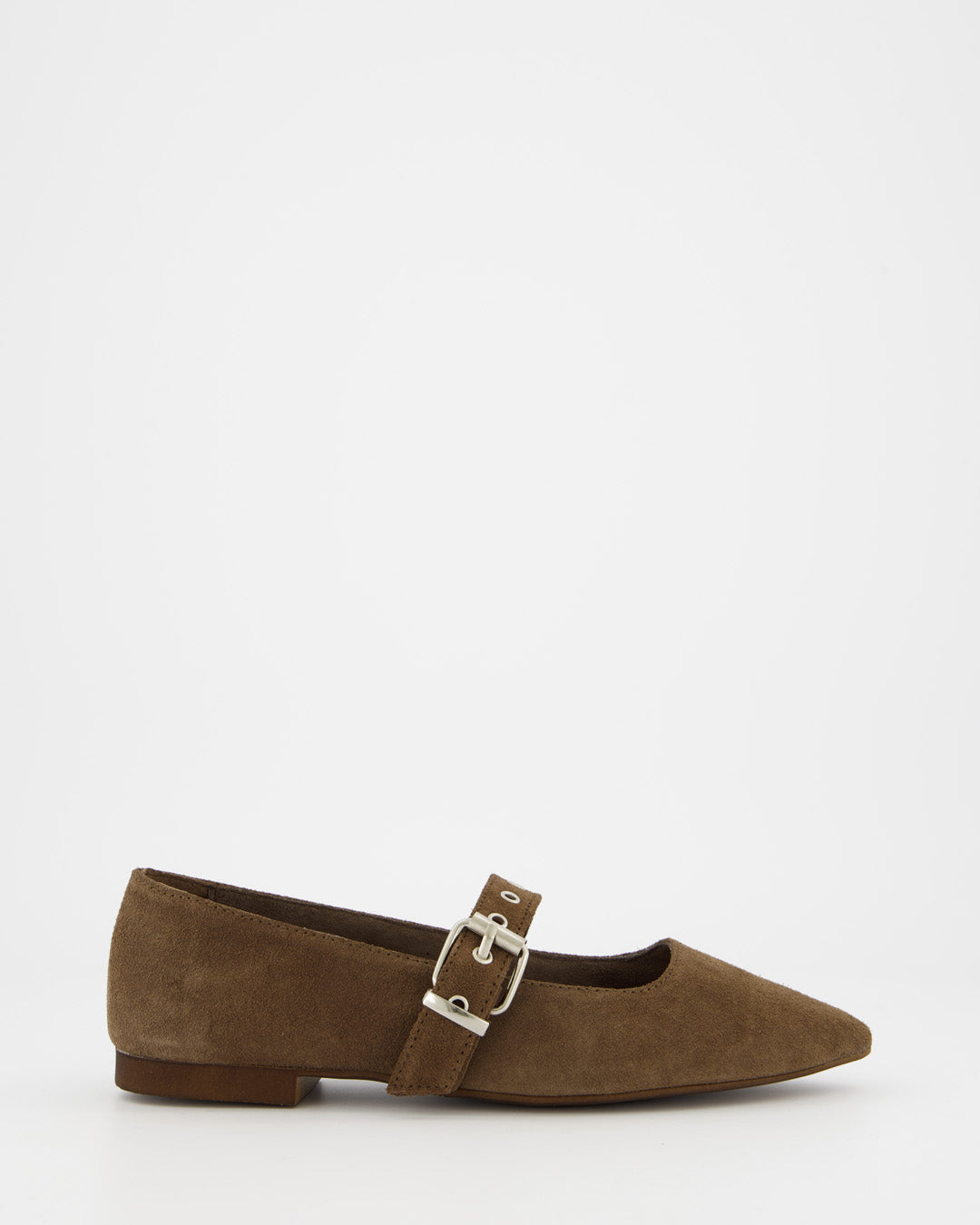 TACHIN - BROWN SUEDE FLATS