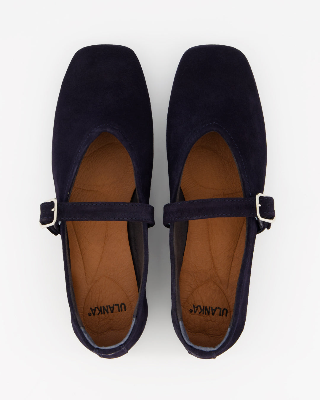 STILL - NAVY BLUE SUEDE FLATS