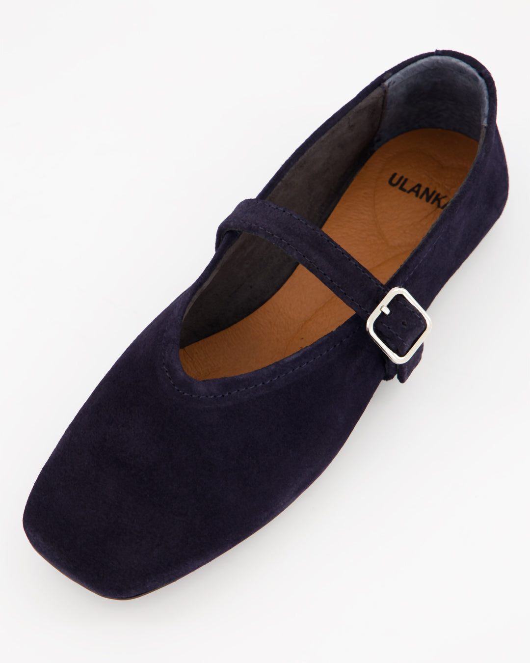 STILL - NAVY BLUE SUEDE FLATS