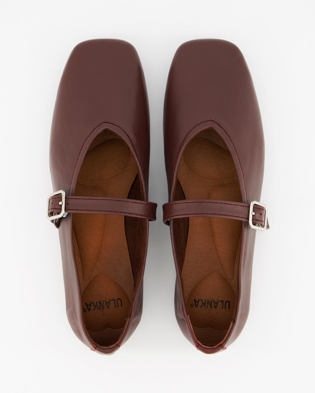 STILL - BURGUNDY LEATHER FLATS