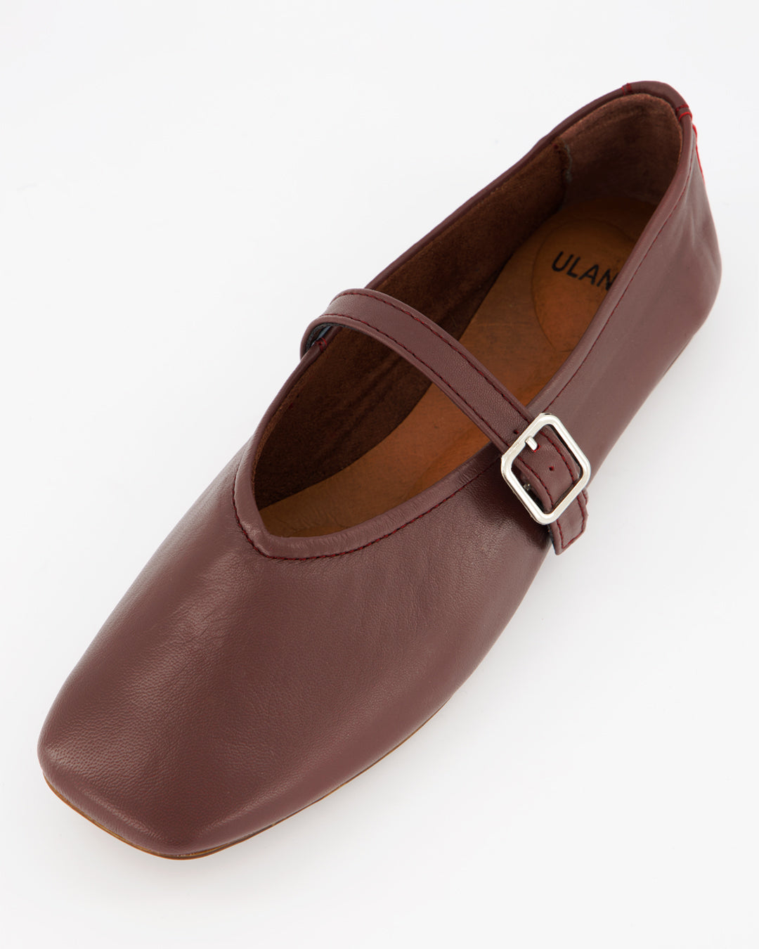 STILL - BURGUNDY LEATHER FLATS