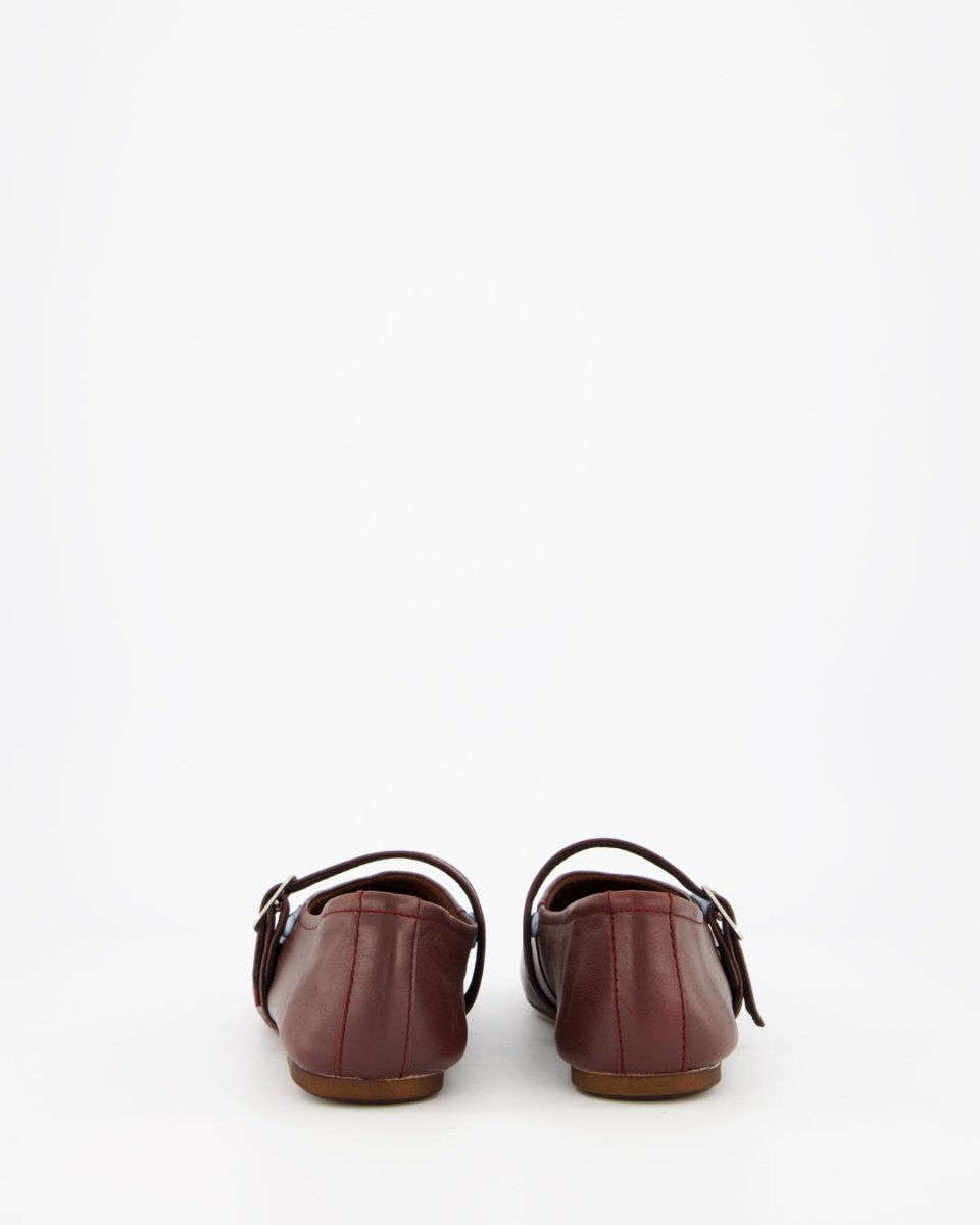 STILL - BURGUNDY LEATHER FLATS