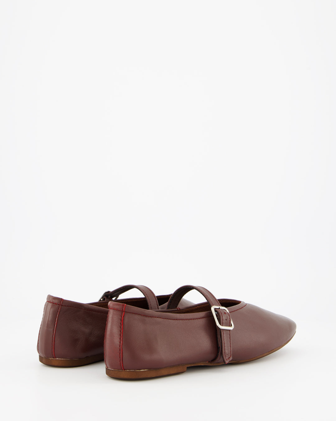 STILL - BURGUNDY LEATHER FLATS